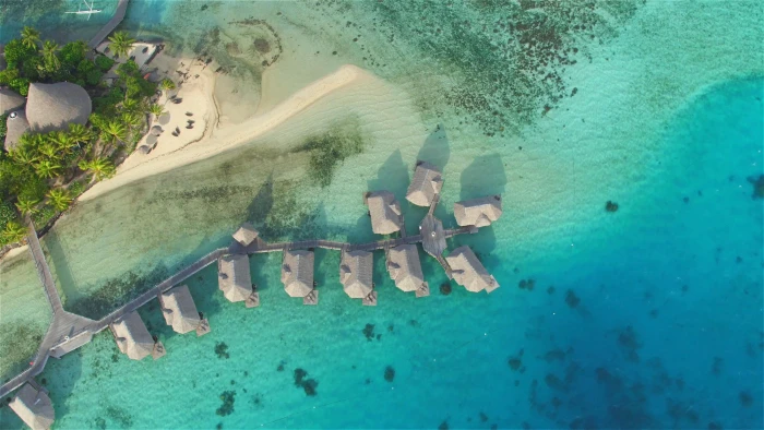 bora island luxury water summer holiday leisure 2k 4k