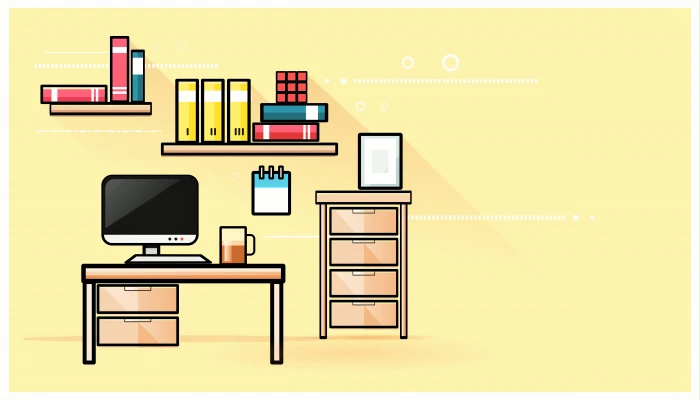 computer minimalism desk table artwork artist digital art 2k 4k 5k 8k 10k