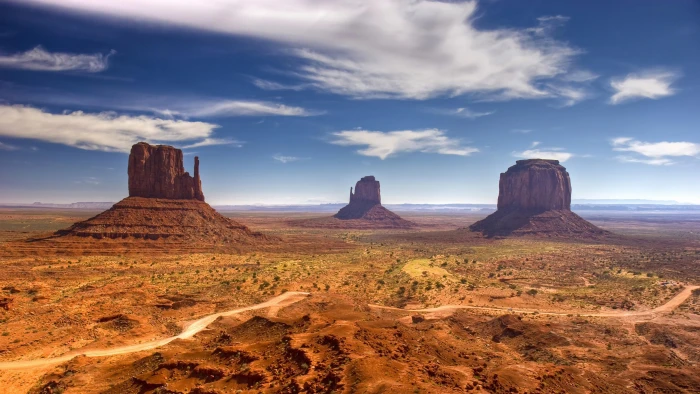 desert monument valley utah usa united states sky skies 2k 4k
