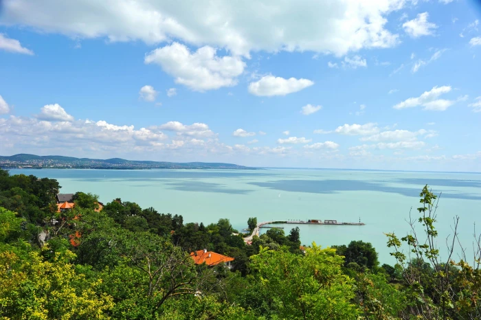 Lake Balaton Hungary nature sky scenics 2k 4k