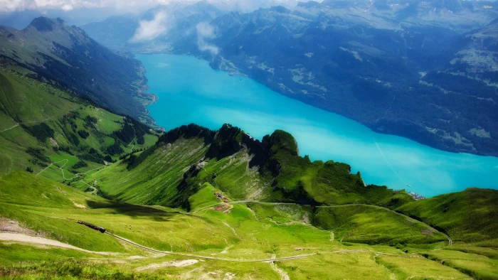 nature valley mountain landscape mountains sky water 2k 4k