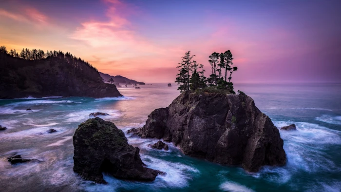 rock purple sky samuel h boardman state scenic corridor usa 2k 4k