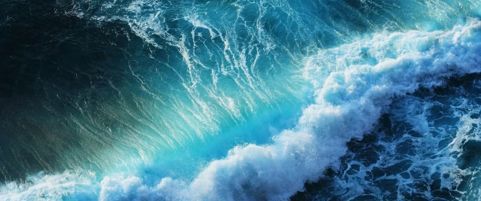 ultrawide landscape nature photography wave motion water 2k