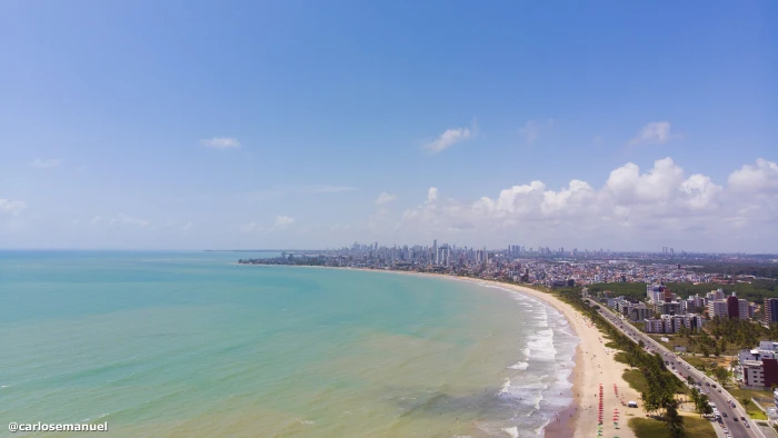 beach Jo o Pessoa nature city landscape drone photo 2k 4k