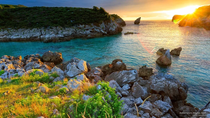 Buelna Beach Asturias Spain Beaches 2k