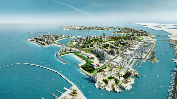 Deira Island Group Of Artificial Islands In Dubai United Arab Emirates Desktop Hd Wallpapers For Mobile Phones And Computer 2k 4k