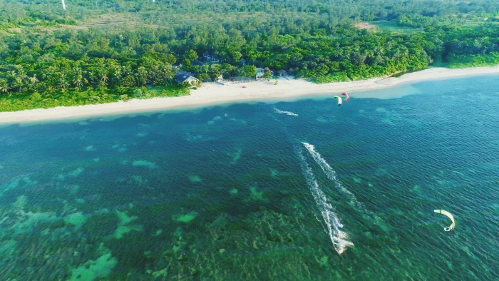 kite surfing kitesurfing sea water sports summer beach 2k 4k