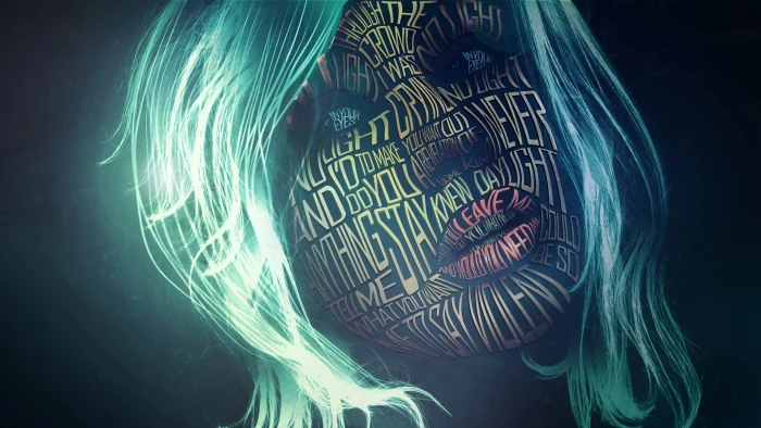 portrait typography HD 2k 4k