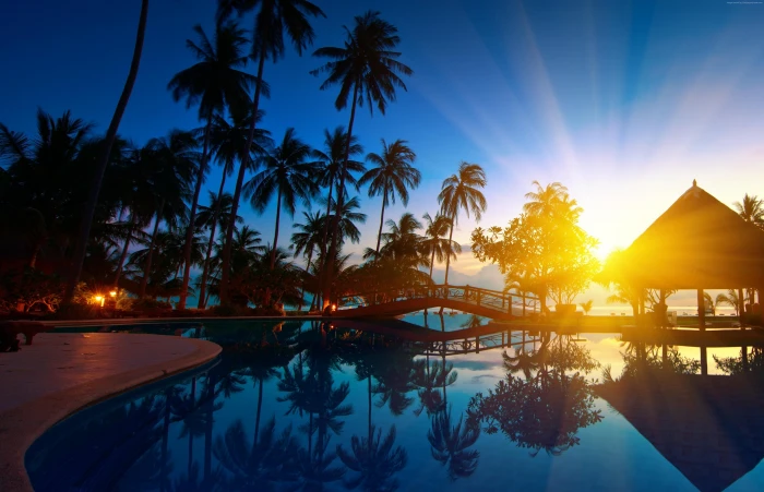 Thailand ocean vacation hotel beach 2k 4k 5k
