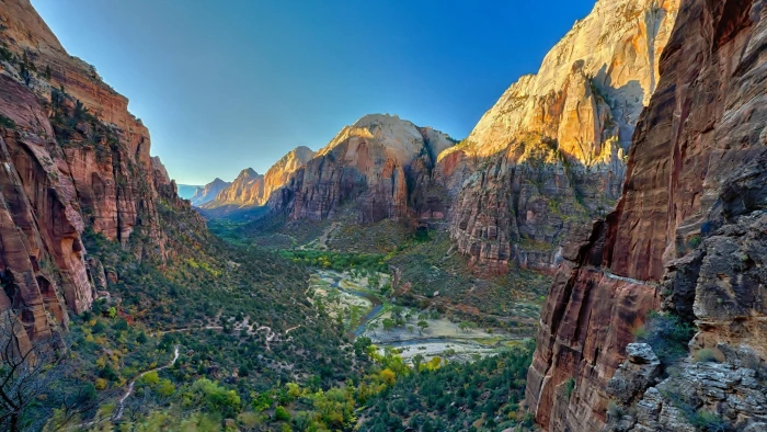 Zion National Park Utah Usa Autumn Landscape Nature Wallpapers High Quality 2k 4k