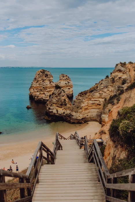 Camilo beach Praia do in Lagos Algarve Portugal ocean 2k