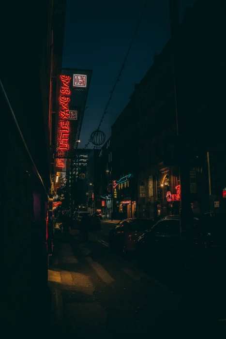 cars on road aesthetic blessuh photographer downtown late night 2k 4k