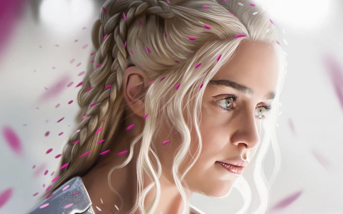 Daenerys Targaryen Game of Thrones digital art Emilia Clarke 2k 4k