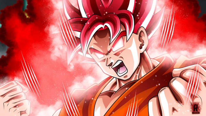 Goku from Dragonball Dragon Ball Super Son Saiyan God 2k 4k 5k