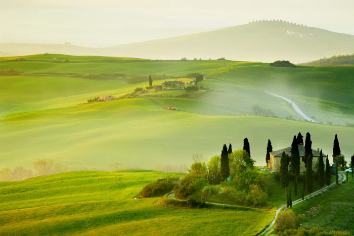 Scenery Landscape Tuscany Italy 2k 4k