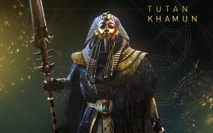 Assassins Creed Origins Tutankhamun one person front view 2k 4k