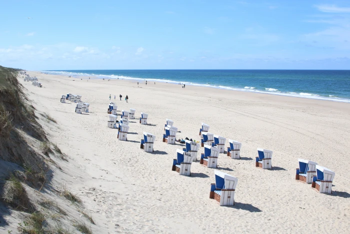 Baltic Sea beach chairs ocean Sylt water 2k 4k 5k