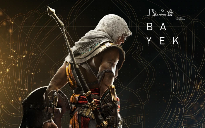 Bayek Assassins Creed Origins one person indoors real people 2k 4k