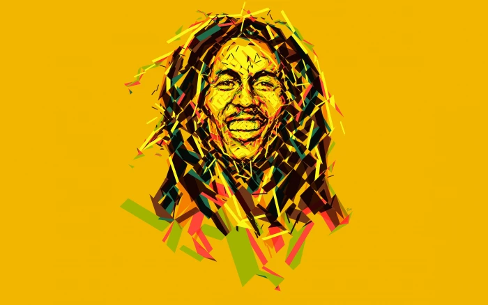 bob marley abstract artwork hd creative music 2k 4k 5k 8k