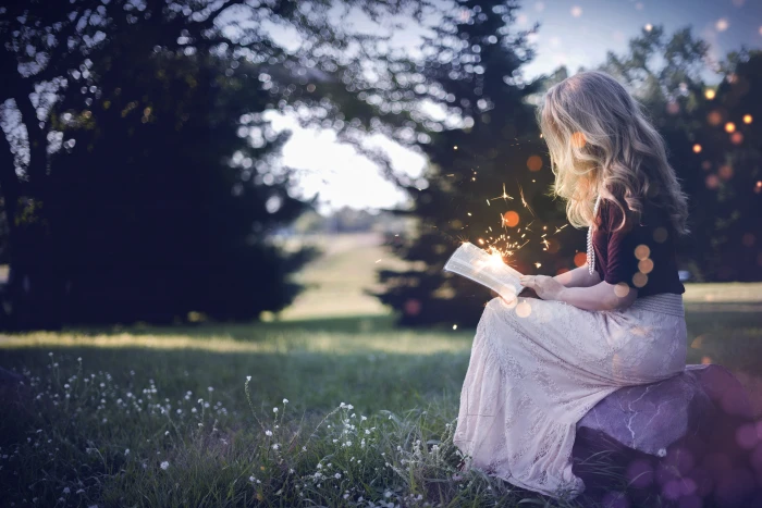 book girl magic fairy tales dream nature read fee fantasy 2k 4k 5k
