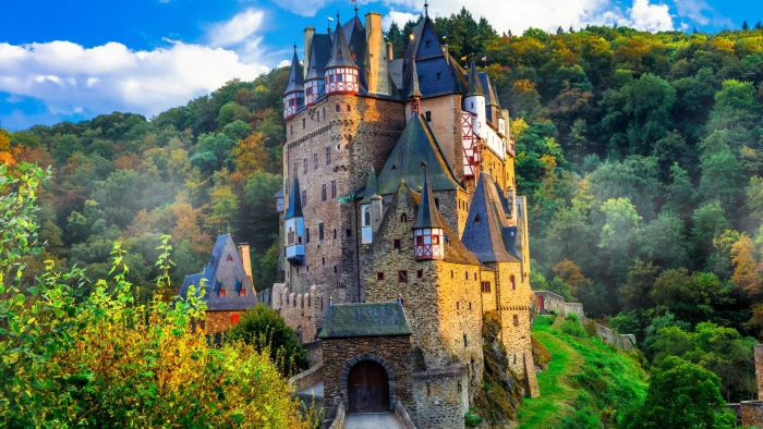 landscape europe germany wierschem eltz castle burg 2k 4k