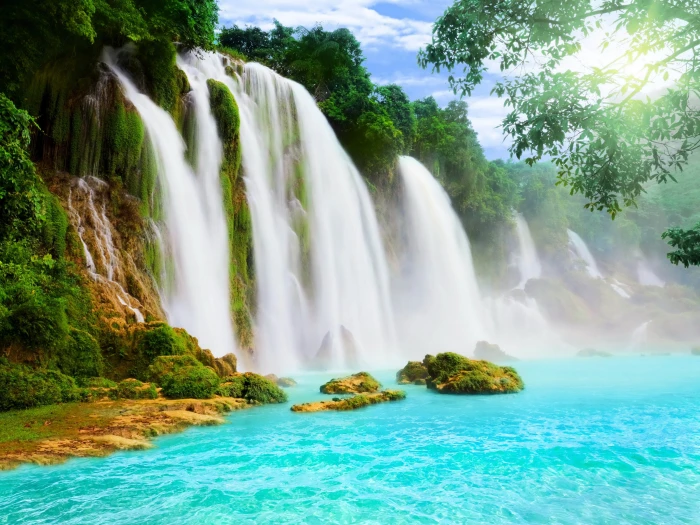 nature river Waterfalls HD 2k 4k