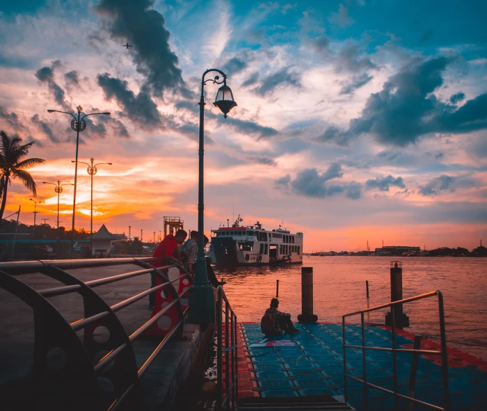 river sunrise water travel architecture city urban sky 2k 4k 5k