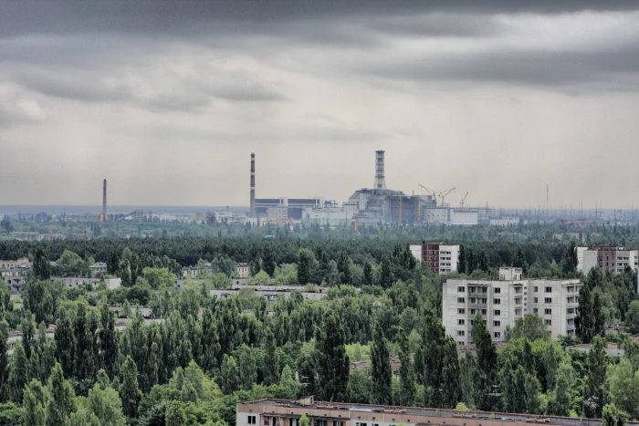 ruin landscape Pripyat Chernobyl 2k 4k
