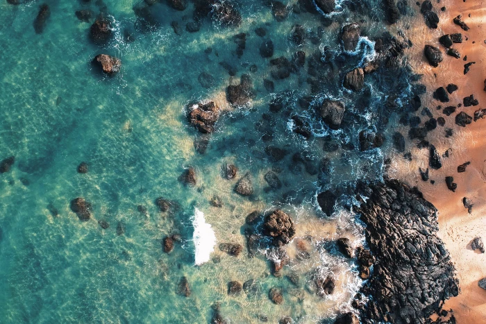 Aerial Photography Of Ocean aerial shot bird s eye view from above 2k 4k