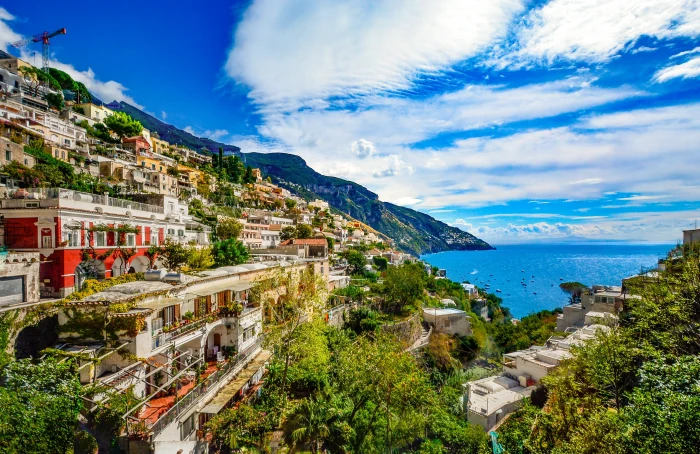 Amalfi Coast Italy architecture beach beautiful blue city 2k 4k