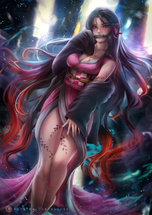 anime girls illustration fan art digital axsens 2k 4k