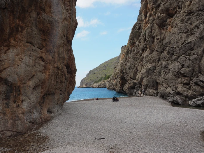 beach pebble bay sa calobra of serra de tramuntana 2k 4k 5k