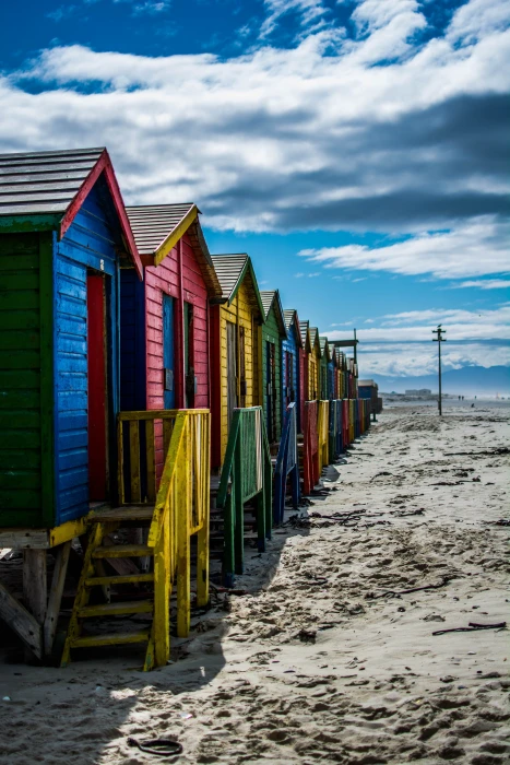 cabin lot on sand muizenberg south africa colorful cottage 2k 4k