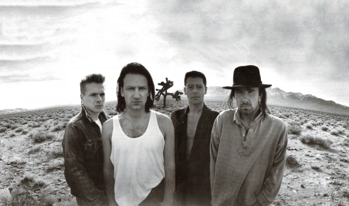 desert bono the edge monochrome adam clayton larry mullen joshua tree Nature Deserts HD Art 2k 4k 5k