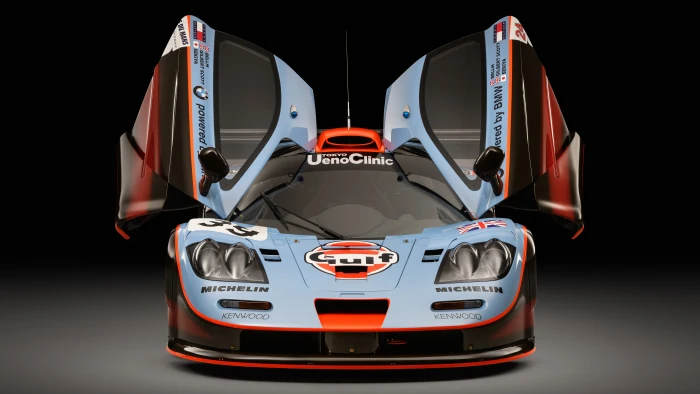 McLaren GTR mode of transportation black background 2k 4k 5k 8k