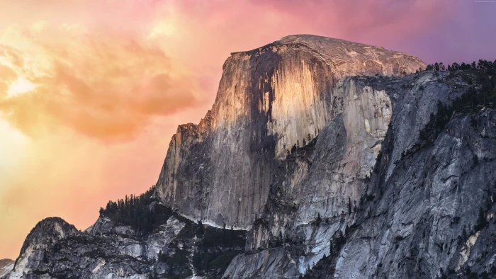 mountains OSX sunset forest apple yosemite El Capitan 2k 4k 5k