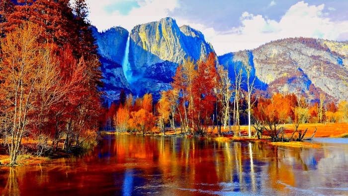 painting united states yosemite national park computer wallpaper 2k 4k