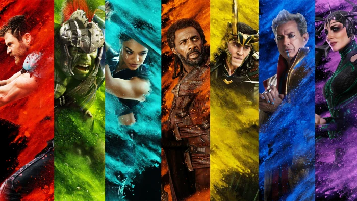 tessa thompson Thor Loki Hela Jeff Goldblum Tom Hiddleston 2k 4k