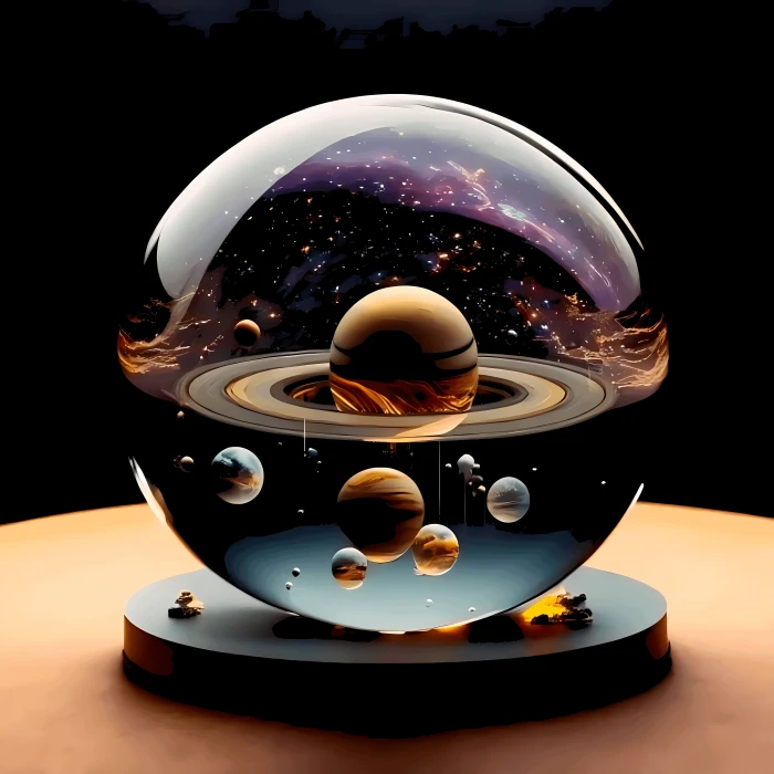 Solar System Globe amoled minimalism 2k 4k