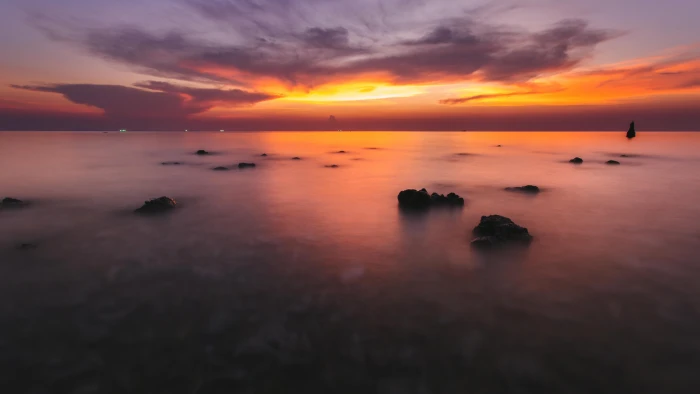 Haad Yao Coral Reef Sunset 2k 4k 5k