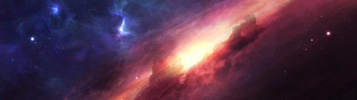 Colorful Nebula dual monitor widescreen wide screen multiple 2k 4k 5k 8k