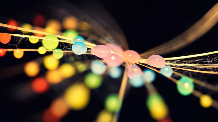 assorted color beads bokeh photography of water droplets colorful 2k