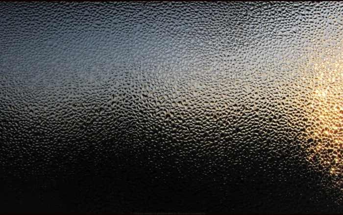 black leather stained glass window water drops texture on 2k