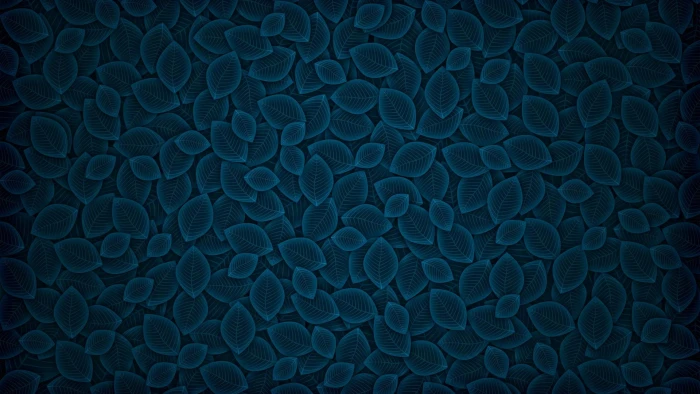digital art blue leaves pattern texture simple artwork 4 2k