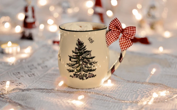 glass christmas new year holidays food macro cup blur 2k 4k