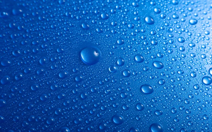 Water Blue Wet Drops Macro Condensation p 2k