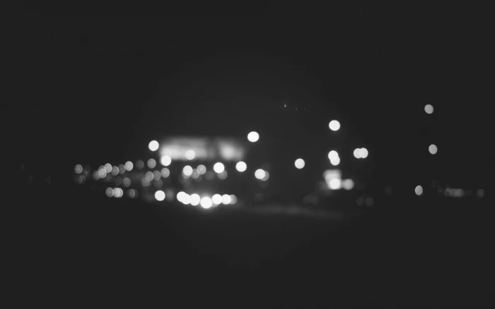 blurred photography bokeh monochrome illuminated night 2k