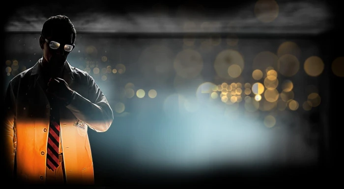 bokeh glasses Gordon Freeman one person adult night standing 2k