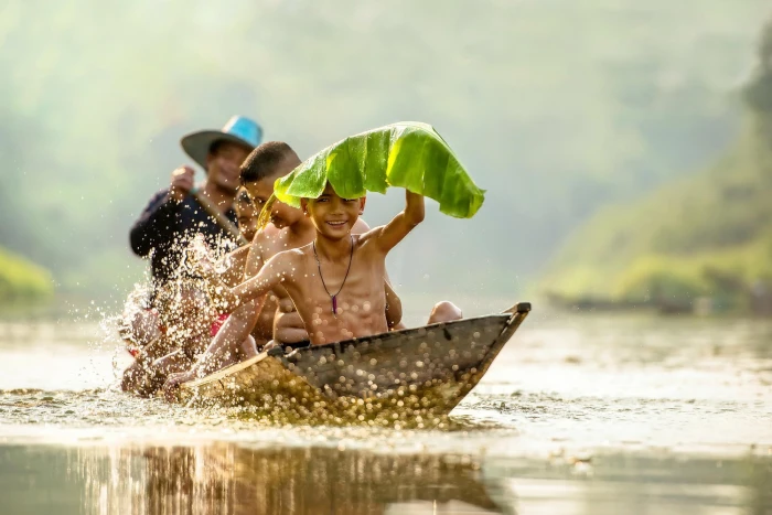 brown wooden boat photography nature Myanmar Burma humor 2k