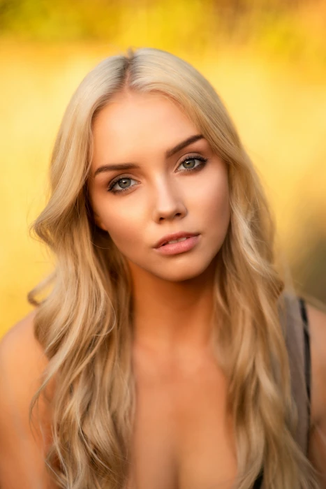 Christopher Rankin women model portrait blonde looking at viewer